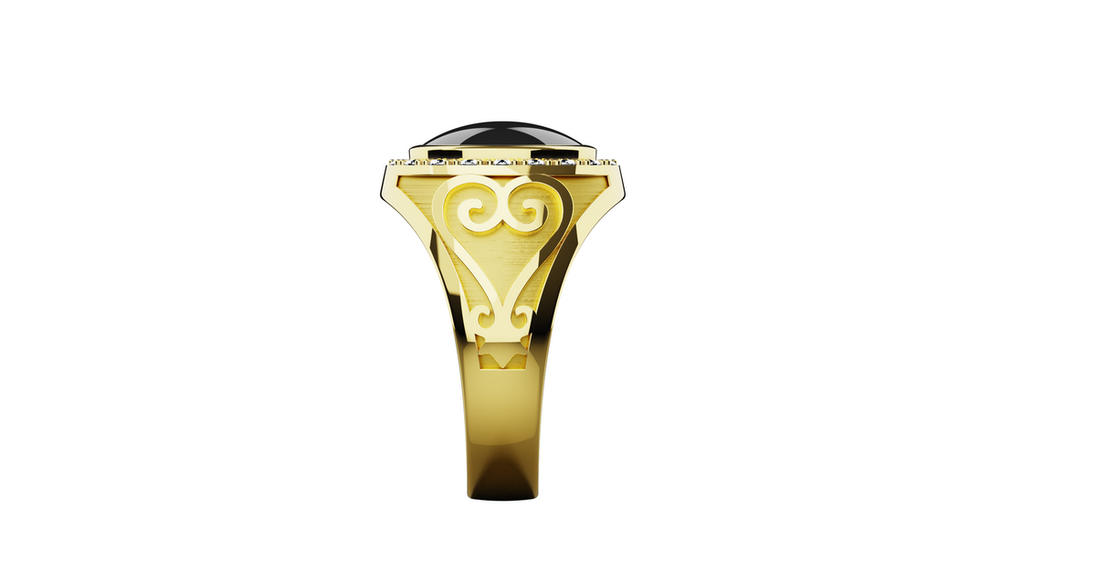 Sankofa Sides Signet Ring — product view 9