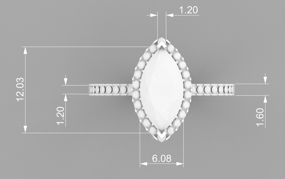 Marquise Halo CAD Bundle