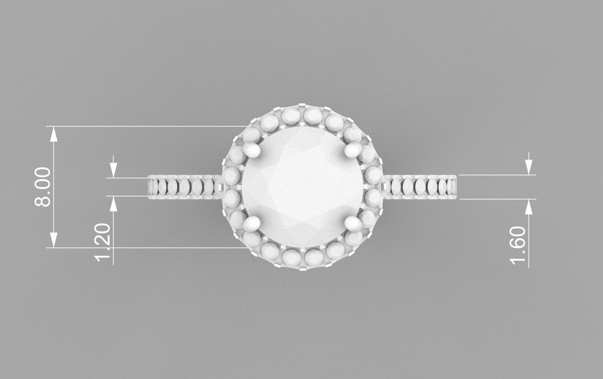 Round Halo CAD Bundle
