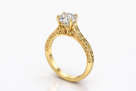 Adinkra Engagement ring