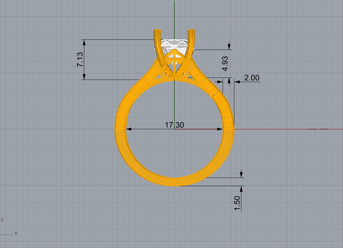 Adinkra Engagement ring