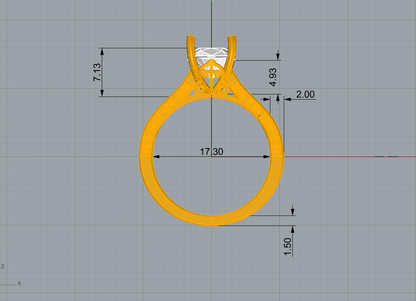 Adinkra Engagement ring