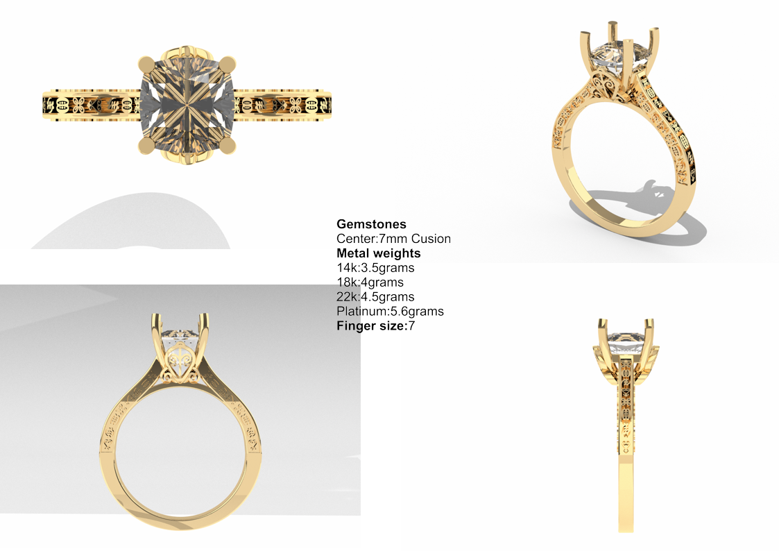 Adinkra Engagement ring