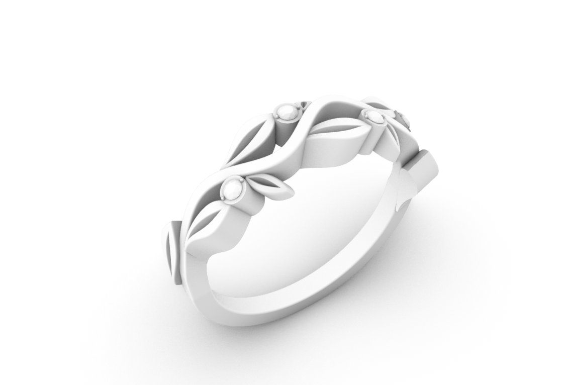 Vine And Leaf Ring1 — product view 8