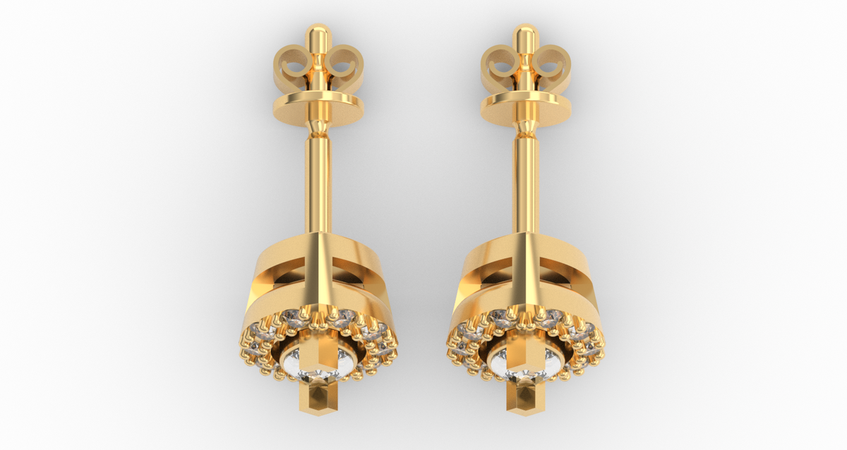 Marquise Halo Studs — product view 7
