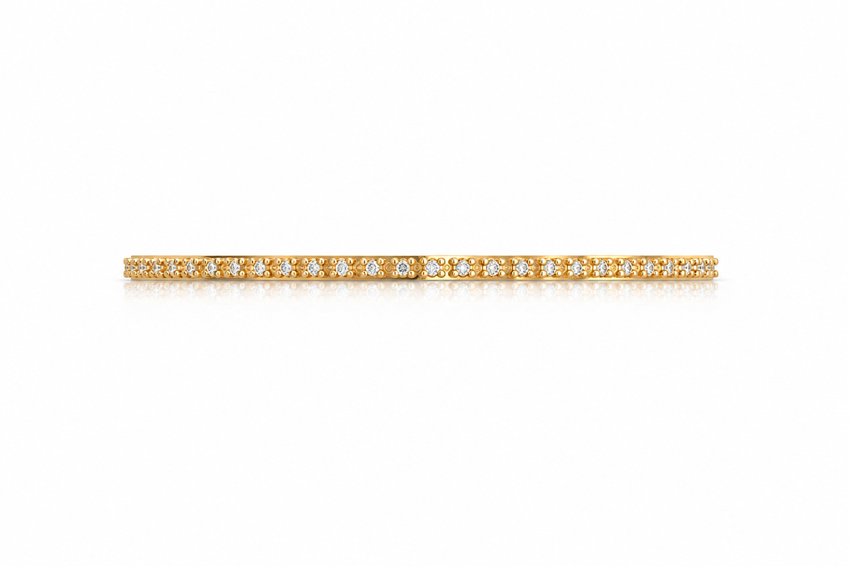 Thin Pave Bangle — product view 2