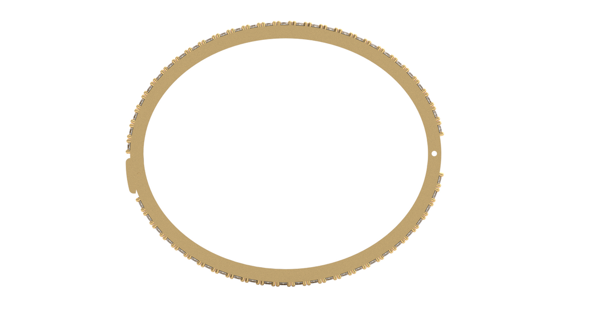 Thin Pave Bangle — product view 8