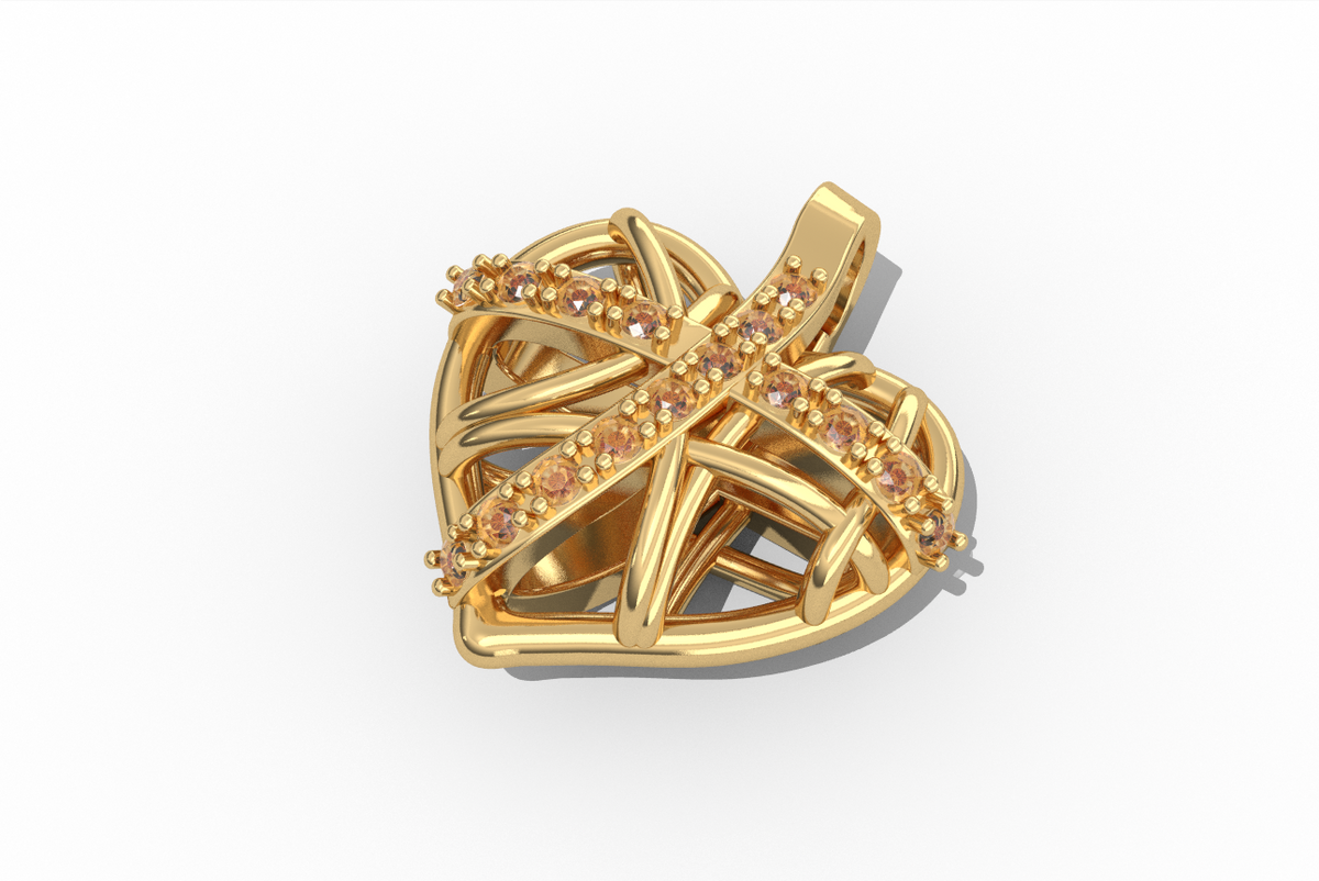 Cross Heart Pendant — product view 2