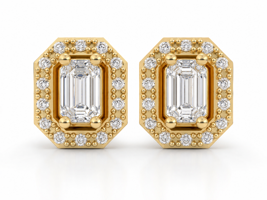 Emerald Halo Studs — preview 1