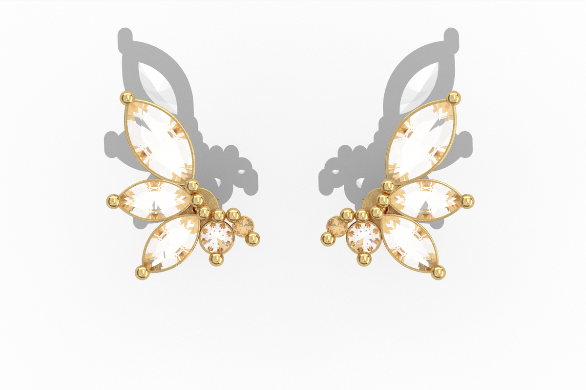 Marquise Cluster Studs — product view 3