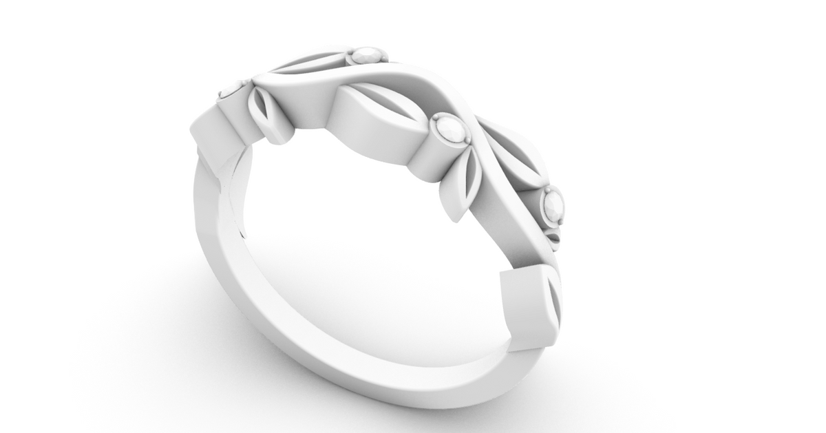 Vine And Leaf Ring1 — product view 6