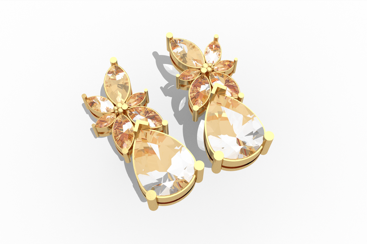 Marquise Cluster With Pear Bottom — preview 1