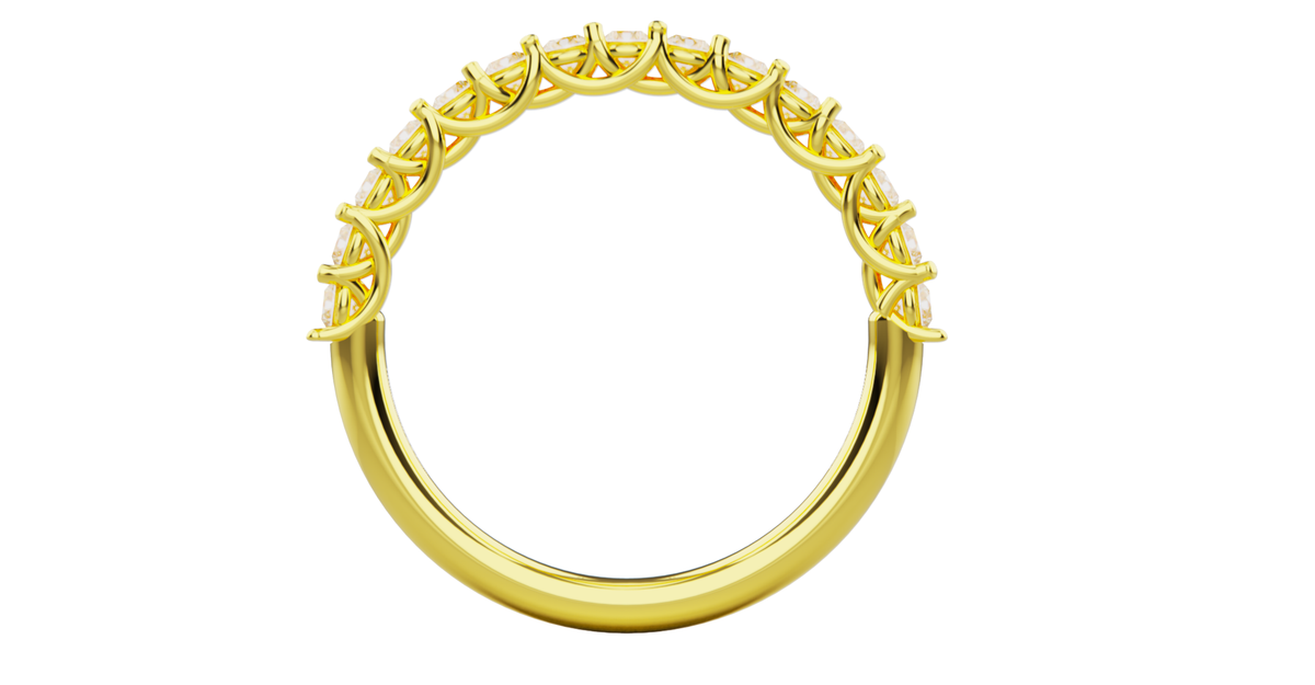 Trellis Half Pave Wedding Band — product view 5