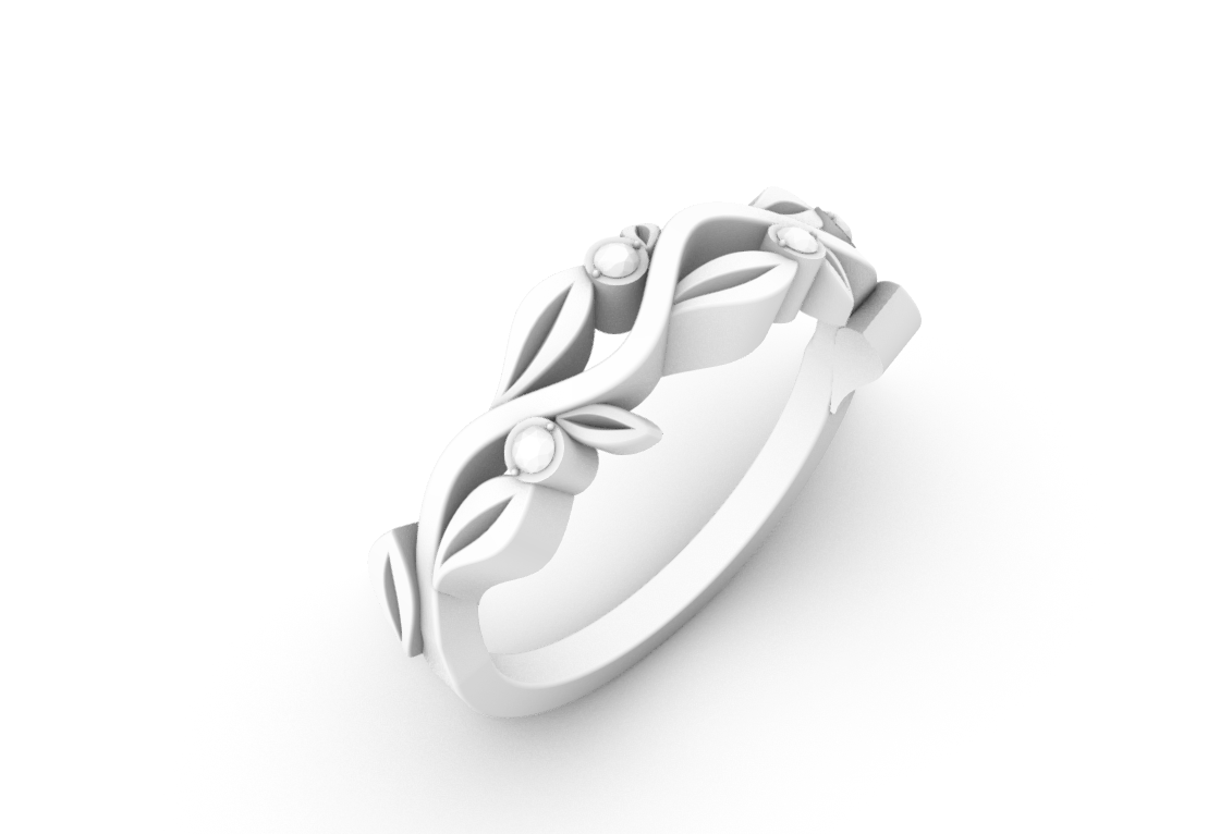 Vine And Leaf Ring1 — product view 9