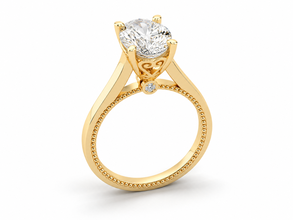 Sankofa engagement ring — product view 9