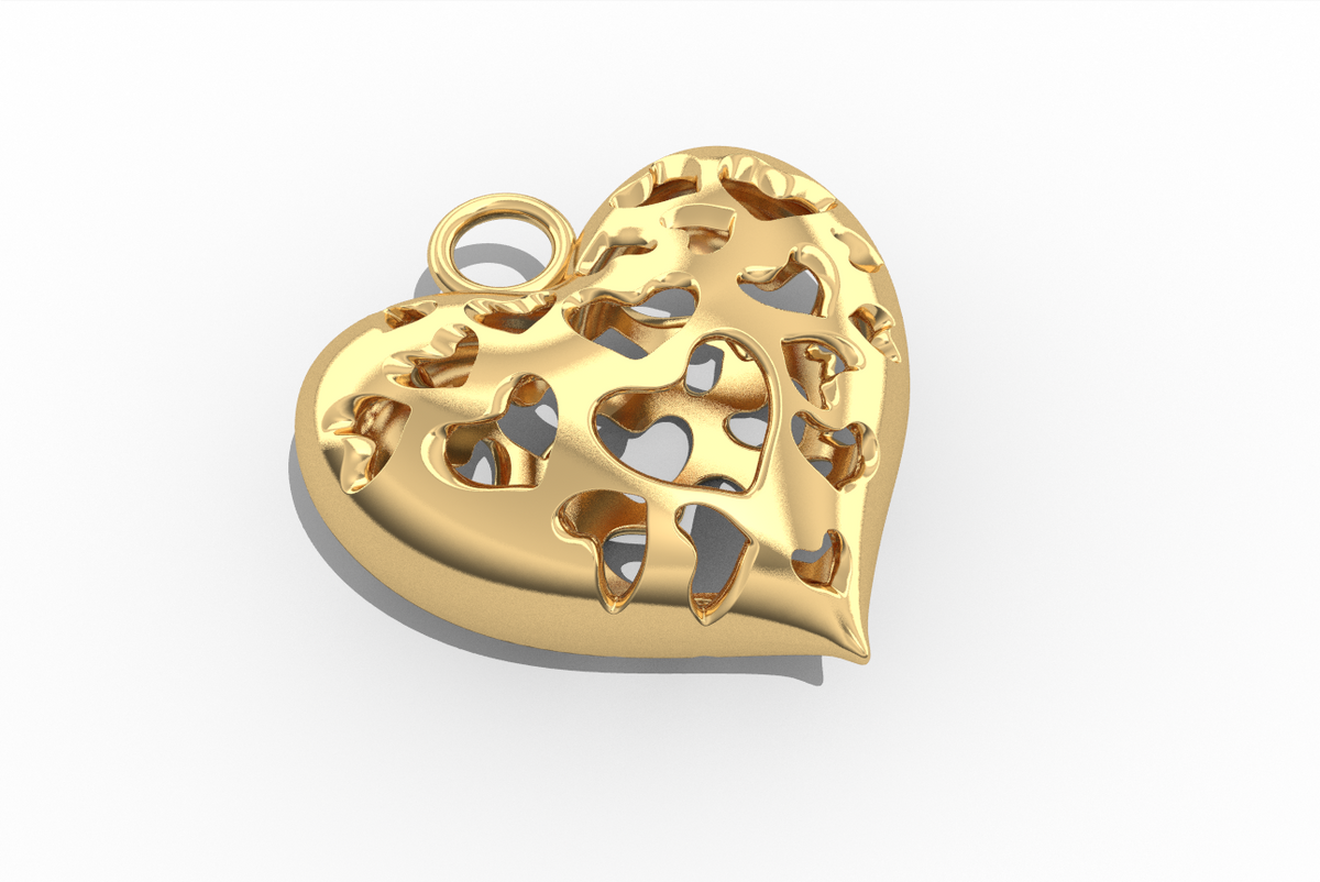 Multi Hearts Pendant — preview 1