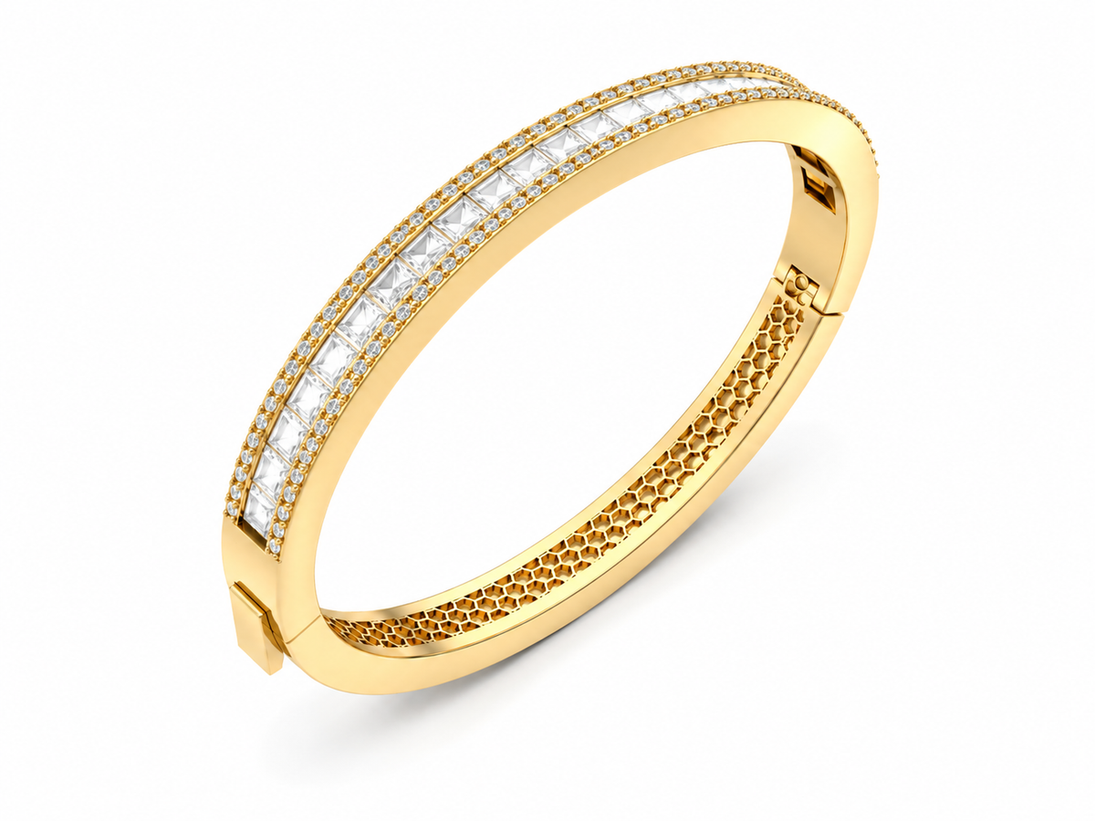 Channel Set Bangle — preview 1