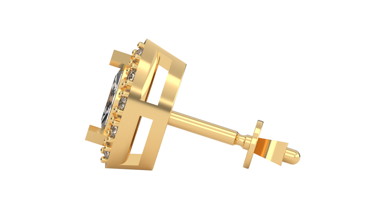Marquise Halo Studs — product view 5