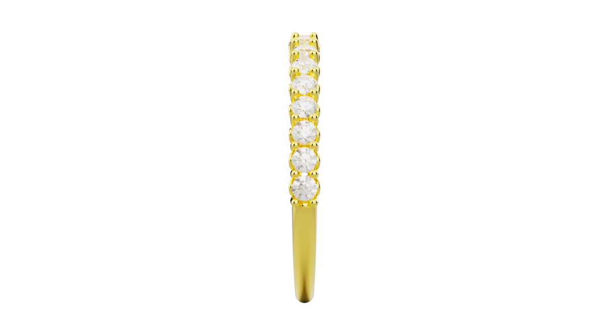 Harriet Half Pave Wedding Band — product view 6