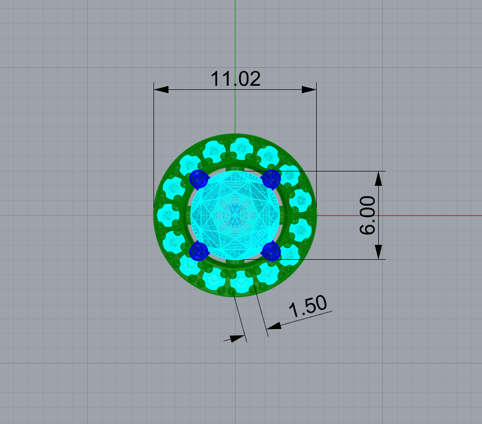 Round Halo Detachable Studs — product view 7