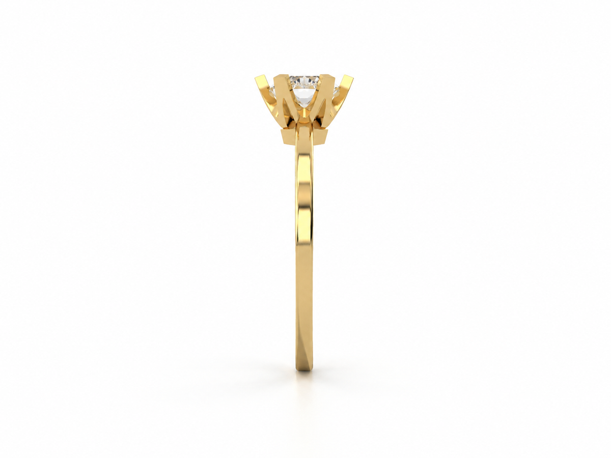 six prong solitaire ring — product view 11
