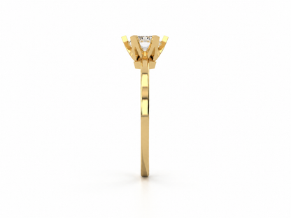 six prong solitaire ring — product view 11