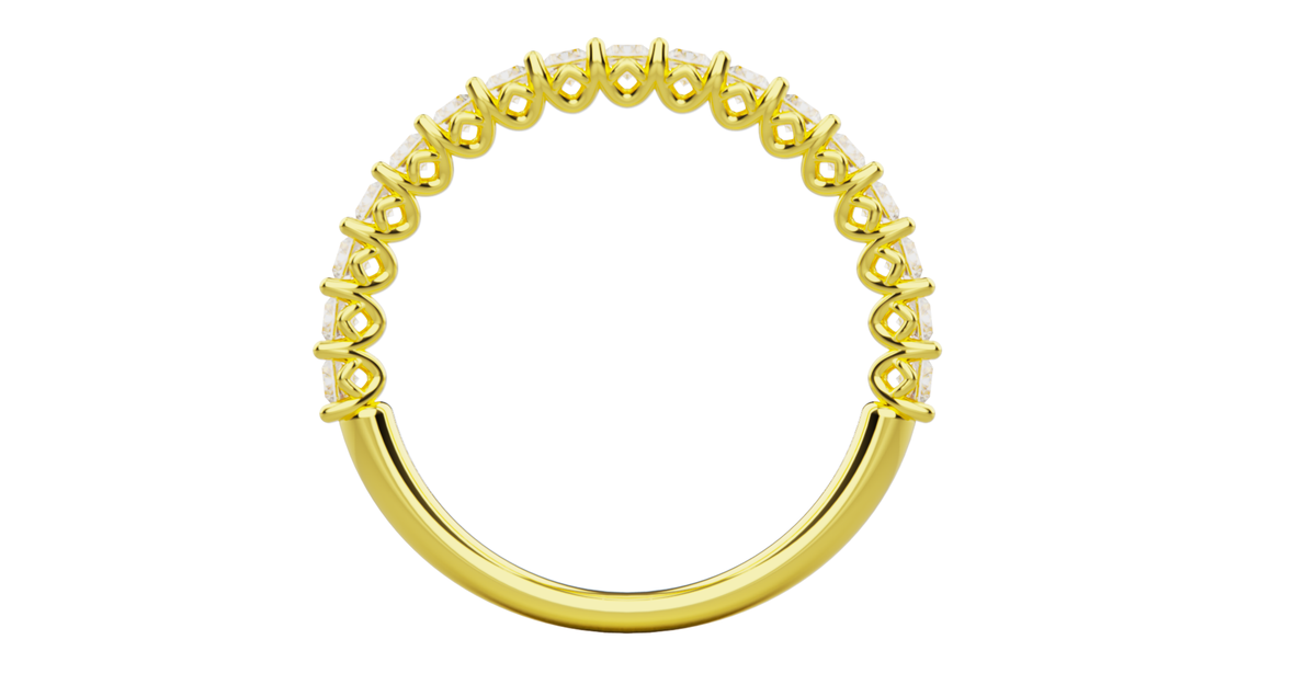 Harriet Half Pave Wedding Band — product view 5