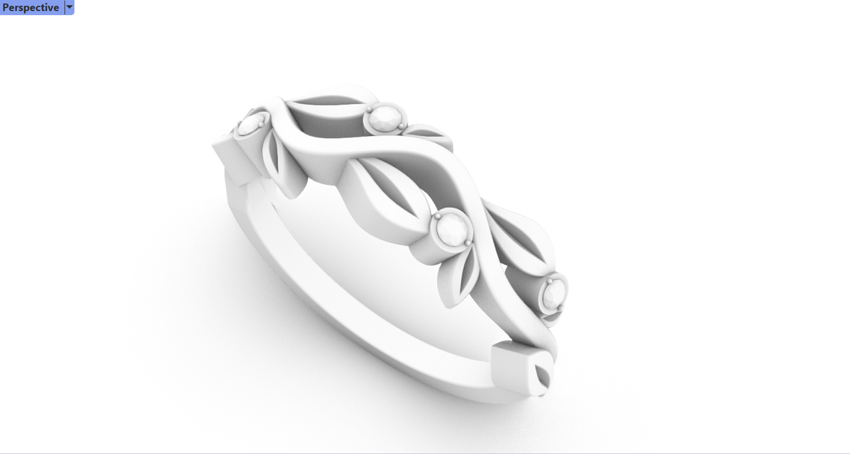 Vine And Leaf Ring1 — product view 5