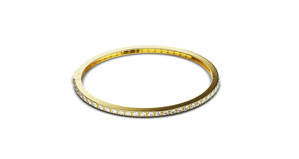 Thin Pave Bangle — product view 7