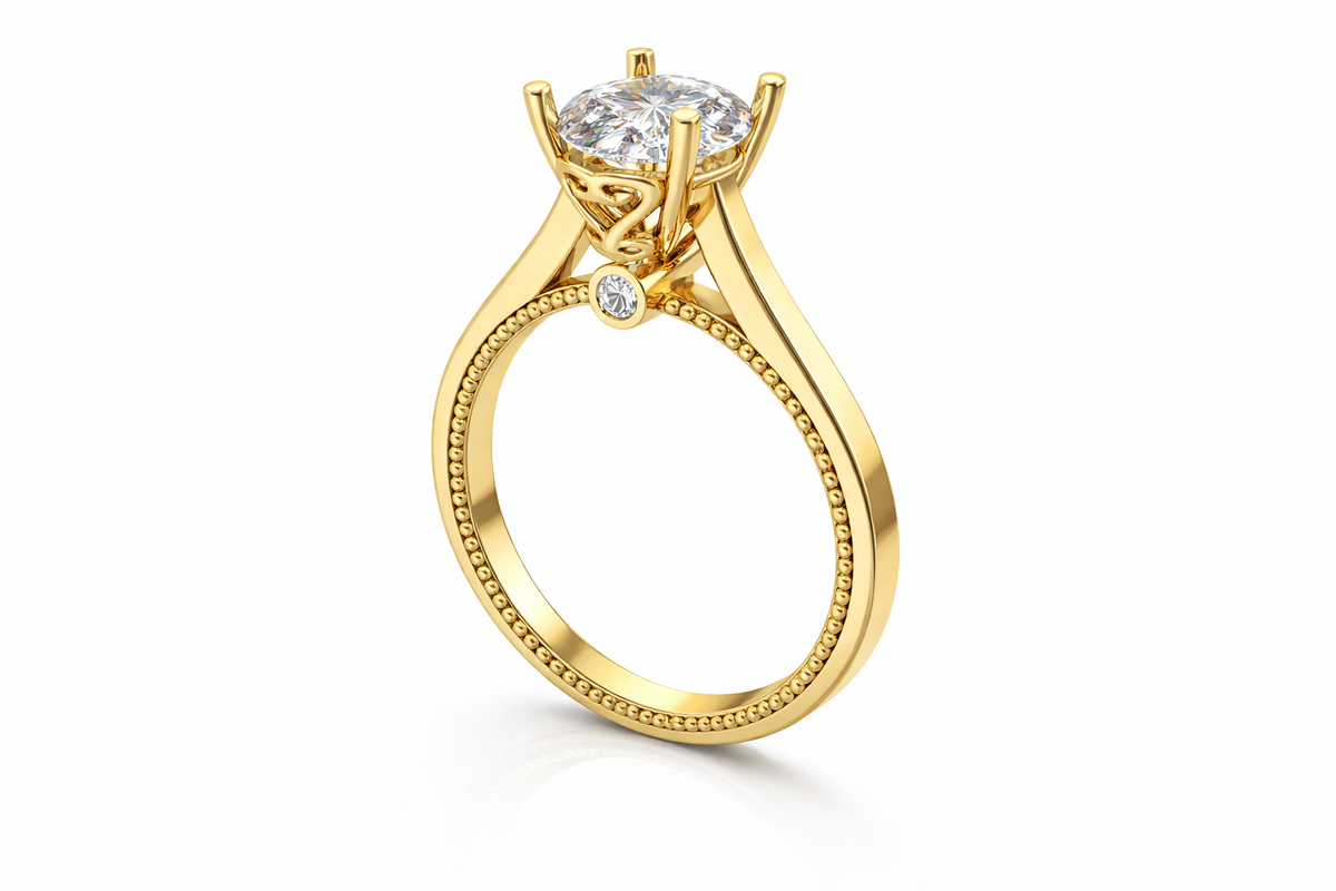 Sankofa engagement ring — product view 4