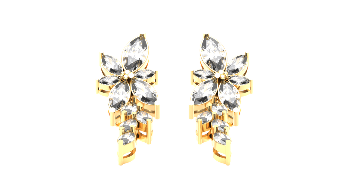 Marquise Cluster Drop — product view 3