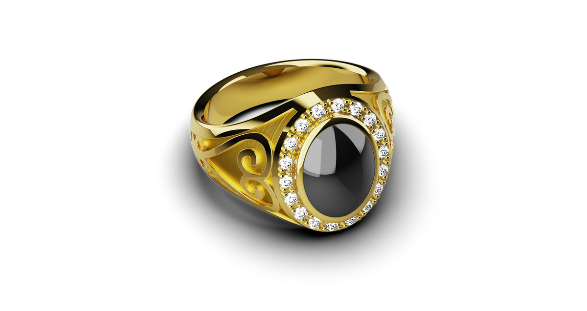 Sankofa Sides Signet Ring — product view 10