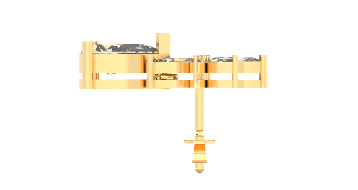 Marquise Cluster With Pear Bottom — product view 4