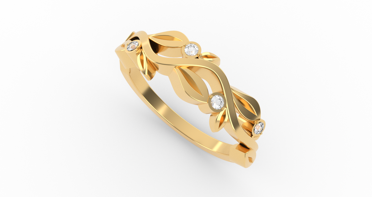 Vine And Leaf Ring1 — product view 11