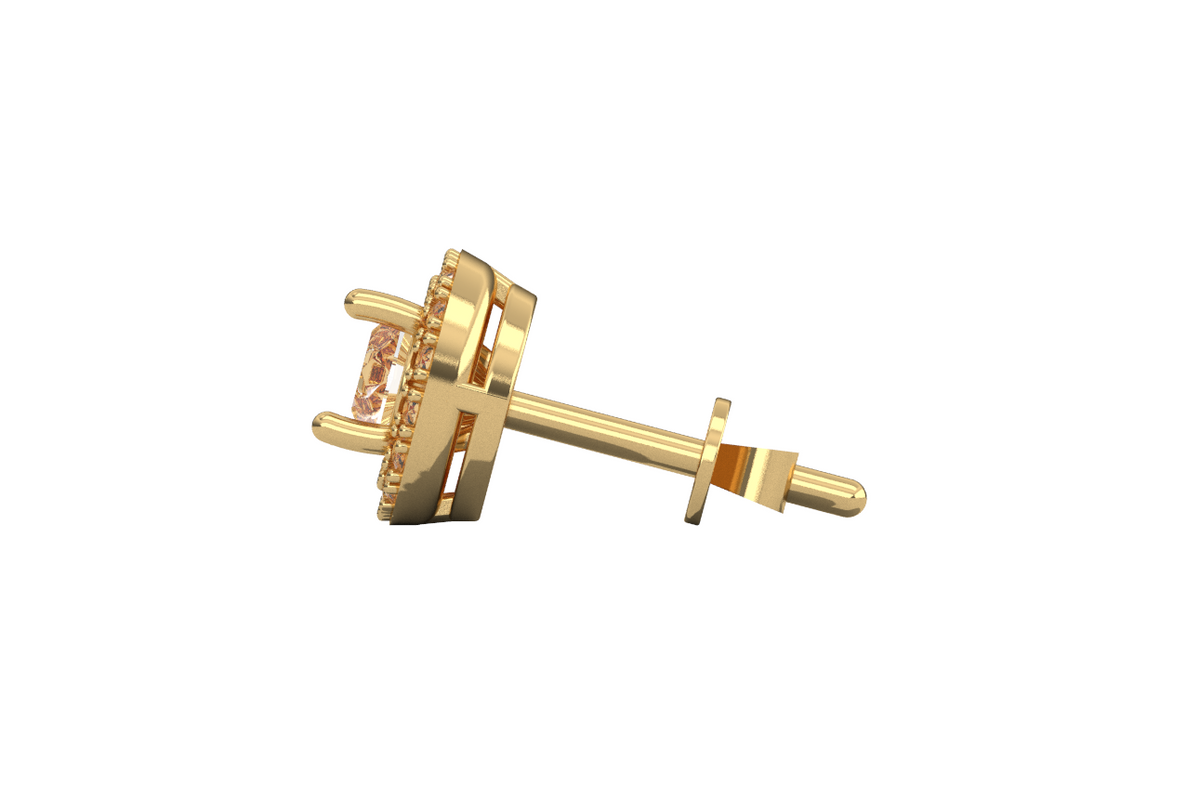 Round Halo Detachable Studs — product view 6