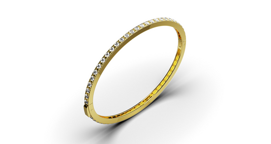 Thin Pave Bangle — product view 6
