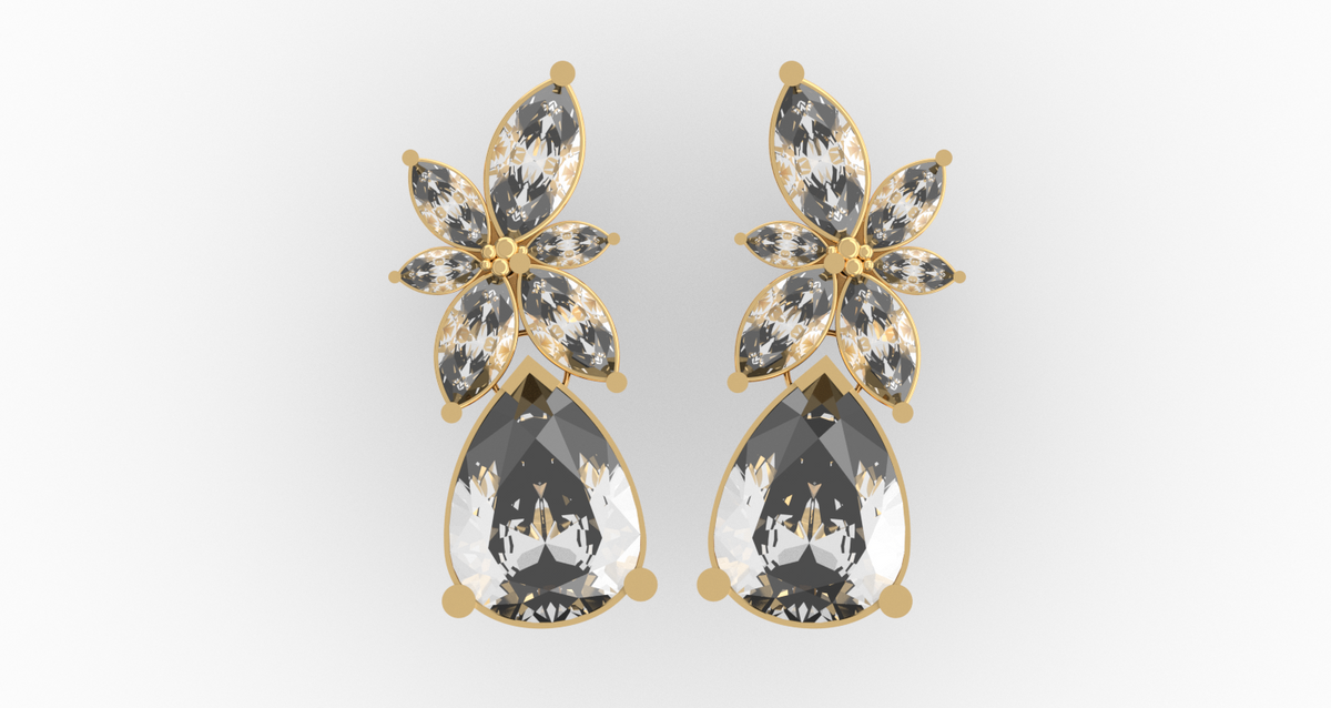 Marquise Cluster With Pear Bottom — product view 5