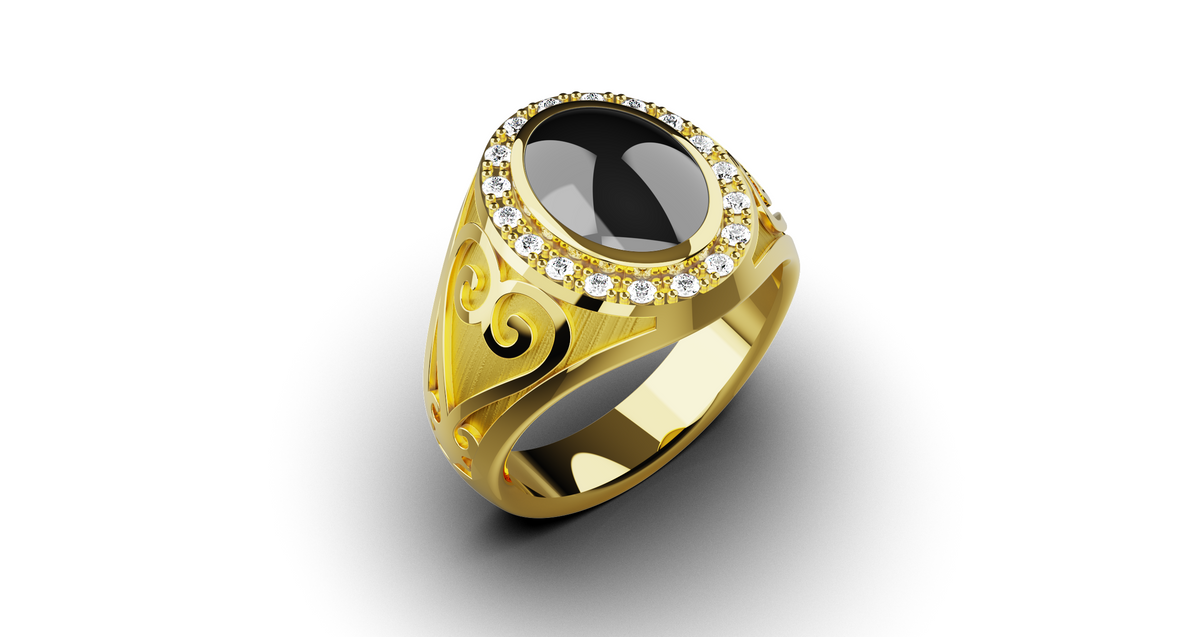 Sankofa Sides Signet Ring — product view 8