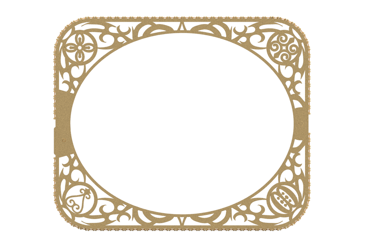 Rectangular Adinkra Bangle — product view 2