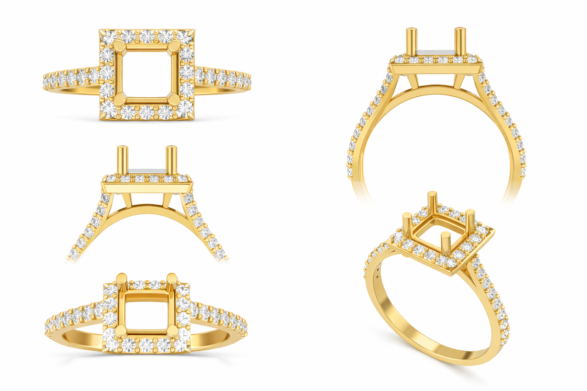 Princess Halo Ring 6Mm — product view 4