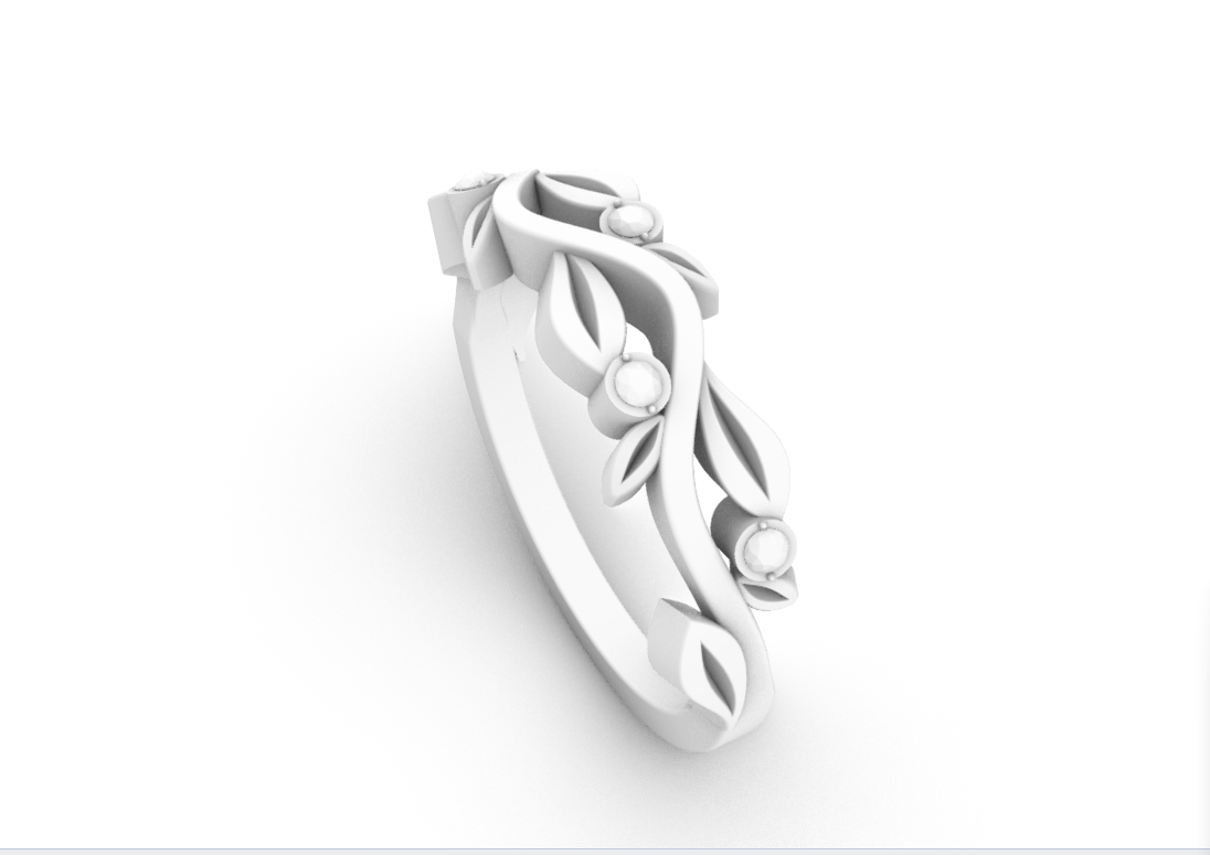 Vine And Leaf Ring1 — product view 7
