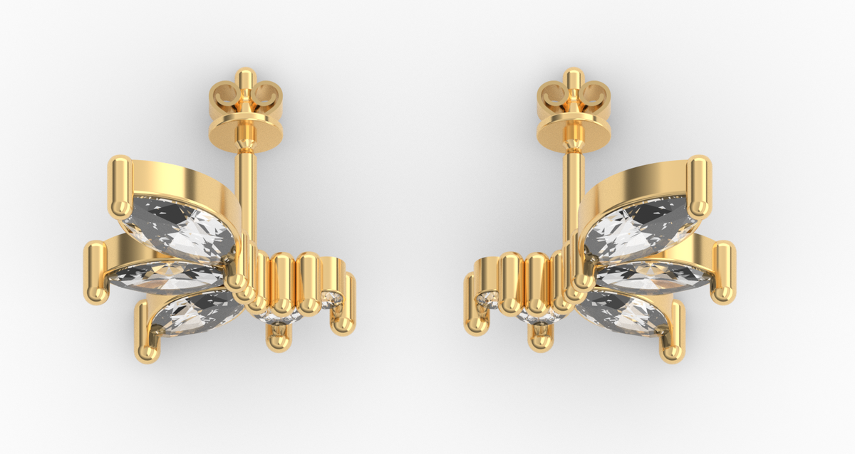 Marquise Cluster Studs — product view 6
