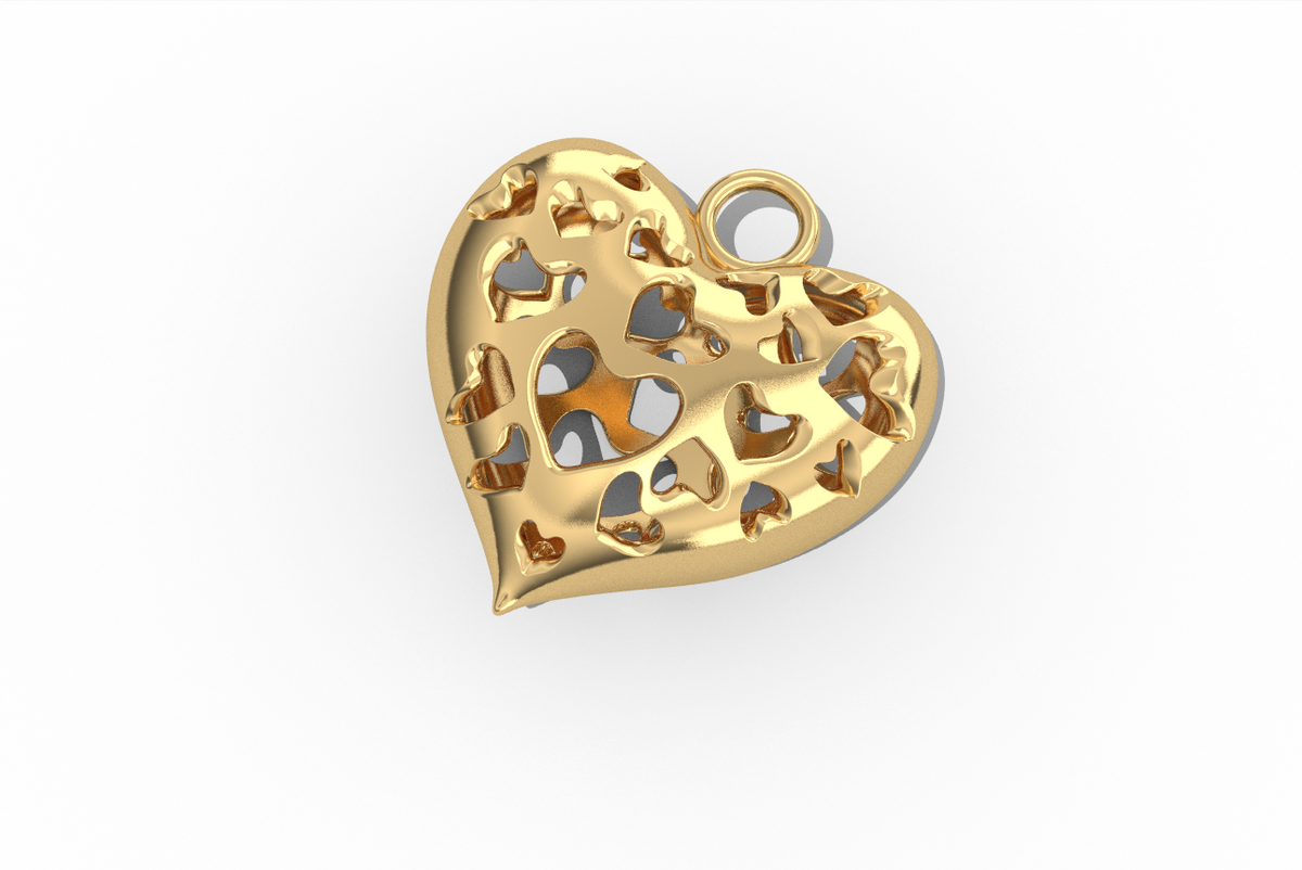 Multi Hearts Pendant — product view 3