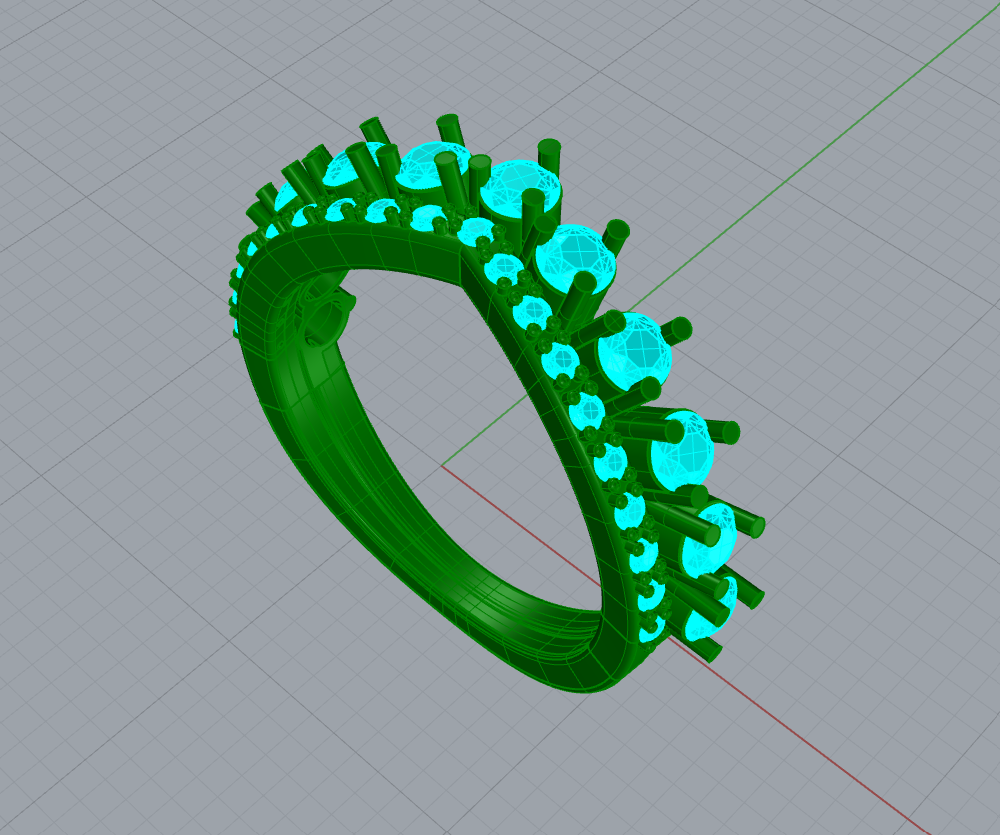 Double Row Wishbone Ring — product view 6