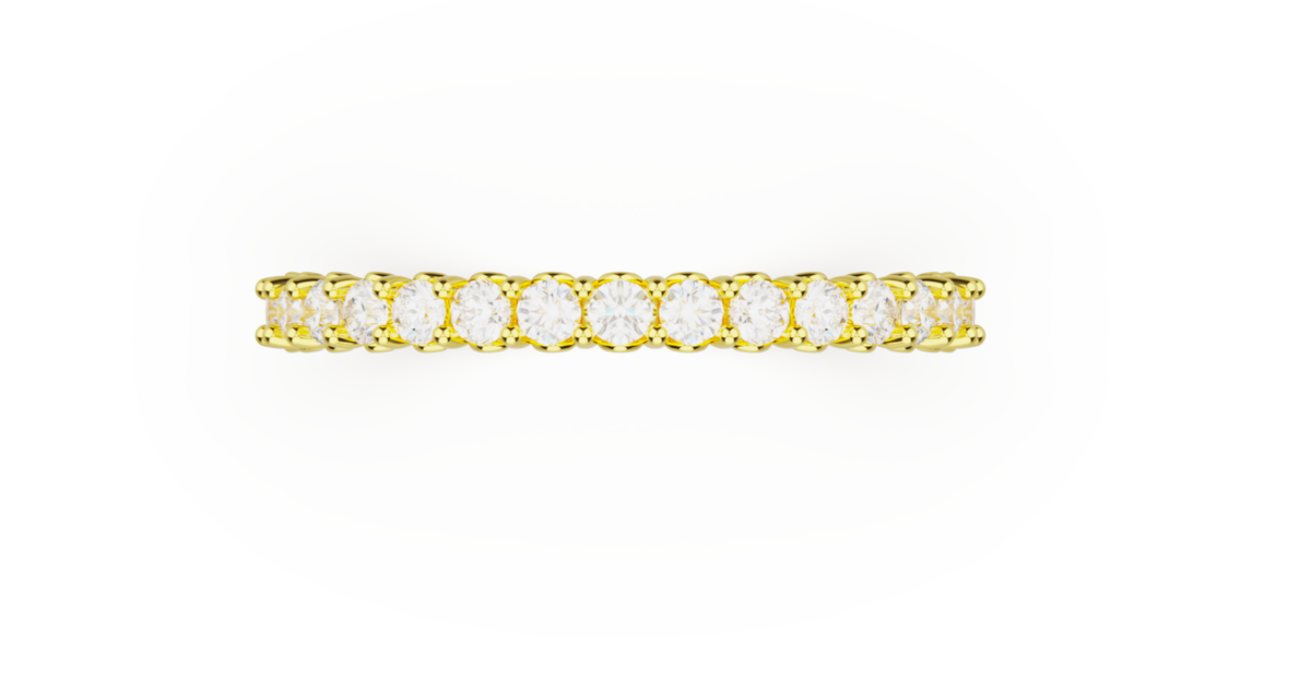 Harriet Half Pave Wedding Band — product view 4