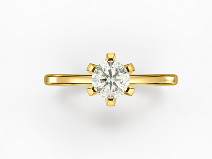 six prong solitaire ring — product view 6