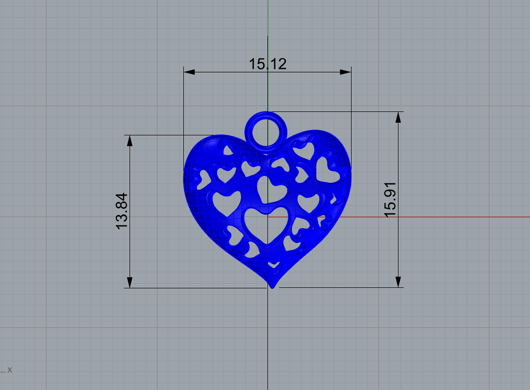 Multi Hearts Pendant — product view 6