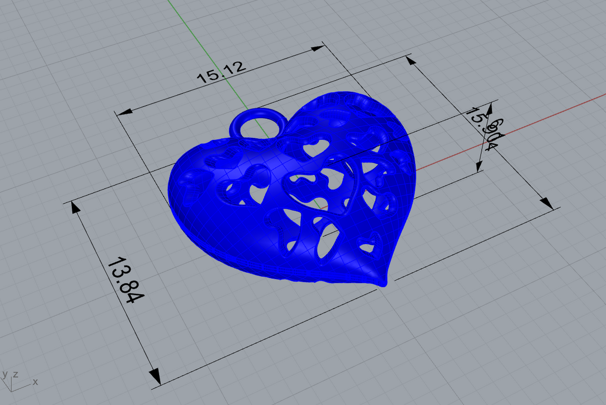 Multi Hearts Pendant — product view 5