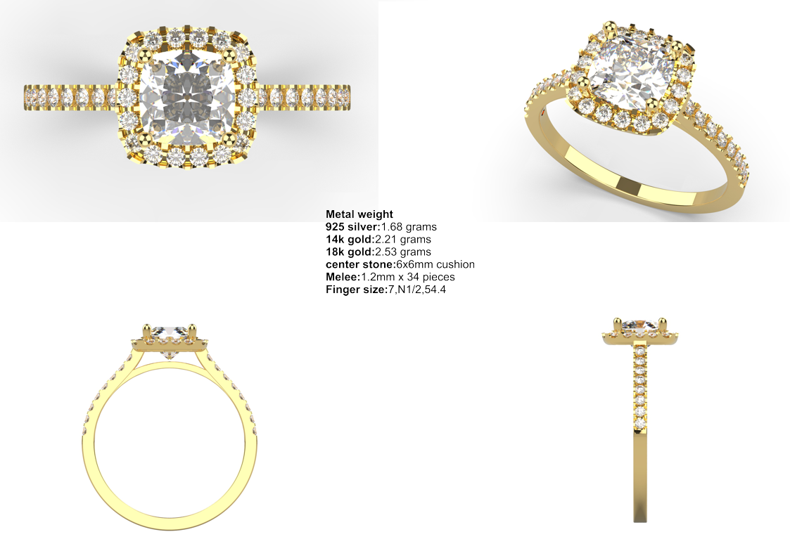 Cushion Halo CAD Bundle