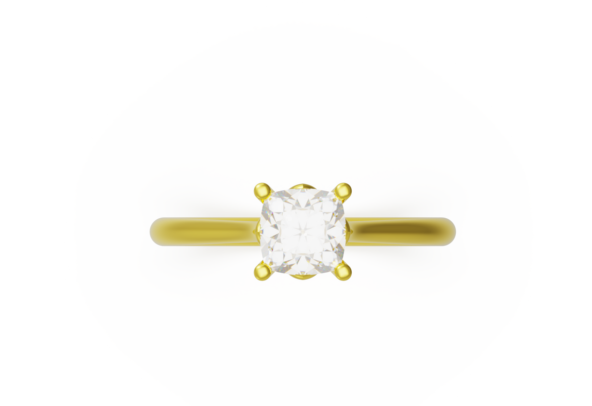 cushion solitaire 6x6mm 04